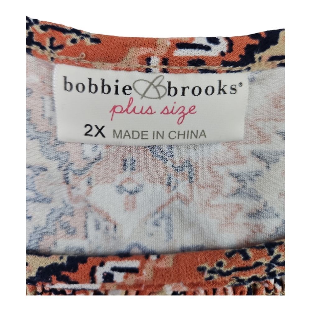 Bobbie Brooks Boho Knit Peasant Style Knit 3/4 Sleeve Top Size 2X - Picture 5 of 5